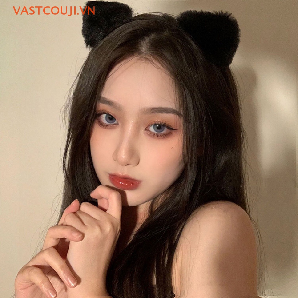 Băng Đô Tai Mèo Bông Hóa Trang Nhân Vật Hoạt Hình VASTJI
