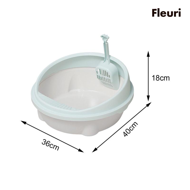 Hộp Đi Vệ Sinh Kèm Xẻng Và Khay Mở Tăng Chiều Cao Dành Cho Mèo Cưng