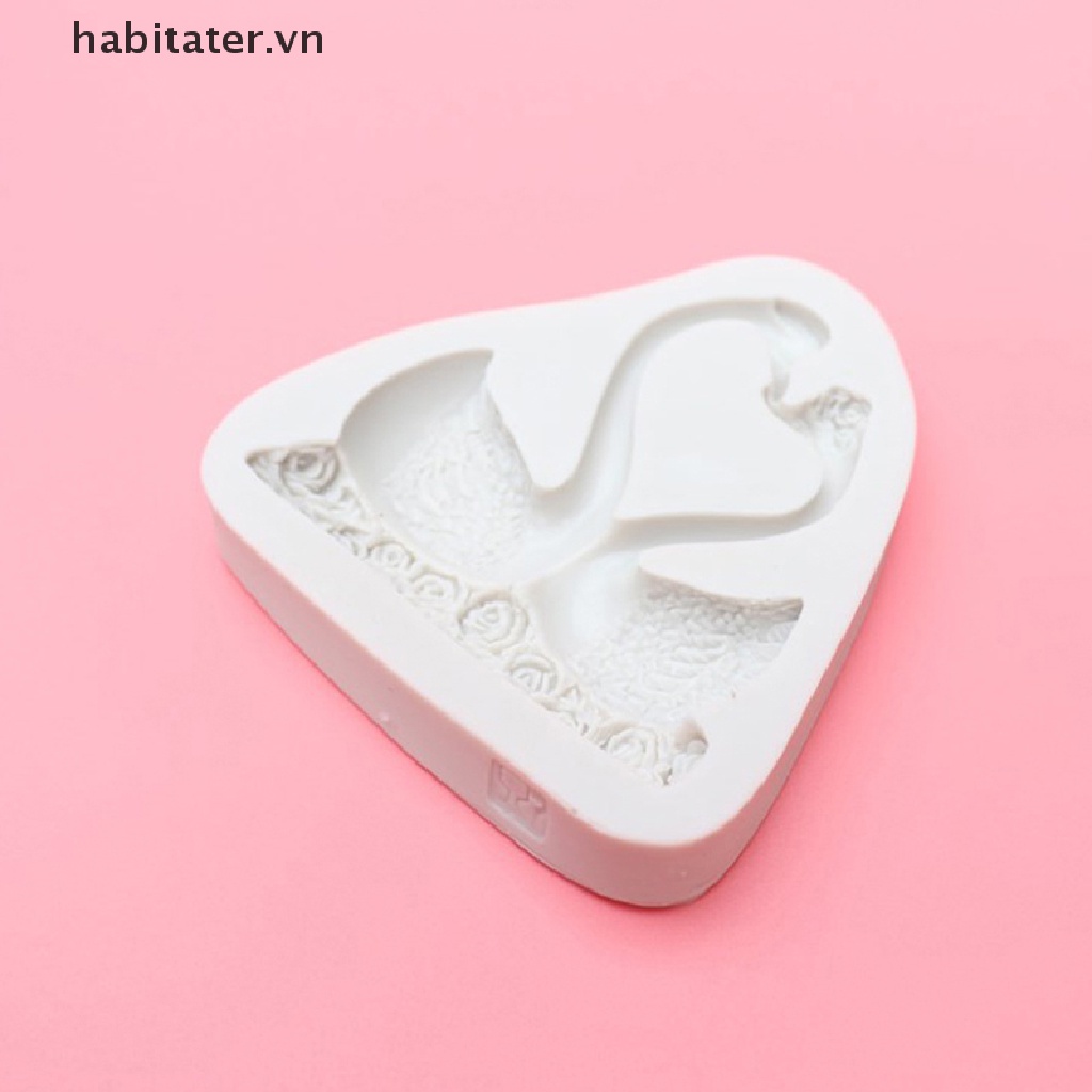 Khuôn Silicon Làm Bánh Hình Thiên Nga Độc Đáo