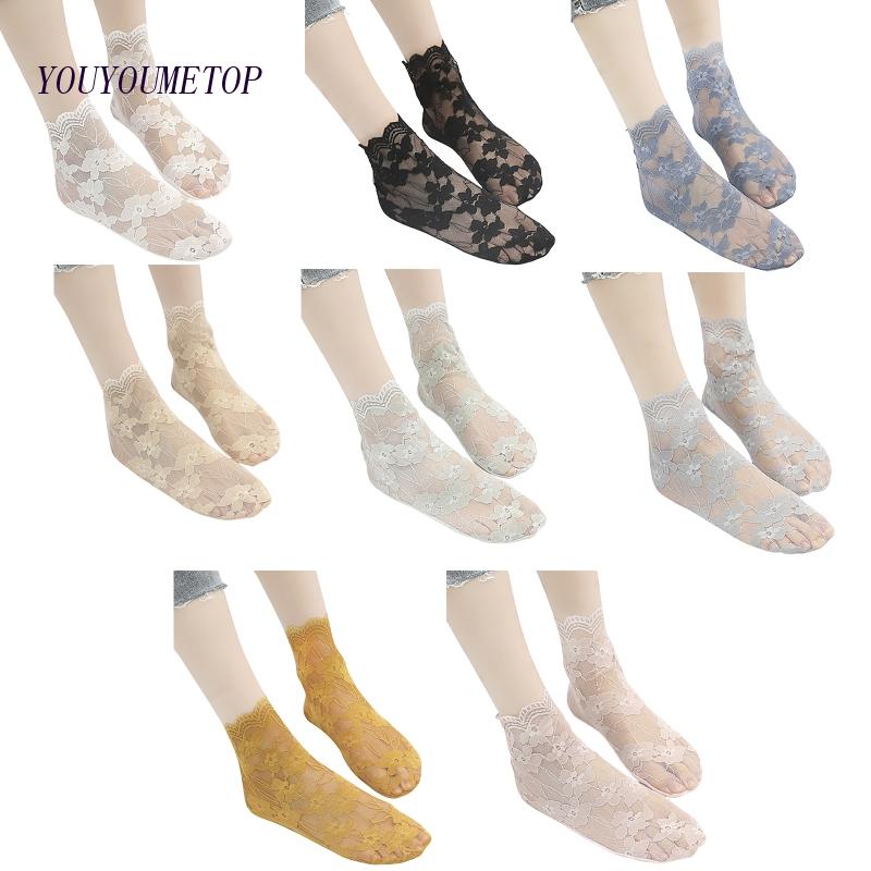 1 Đôi Tất Chân Lưới Đính Nơ Thời Trang Nữ Tính