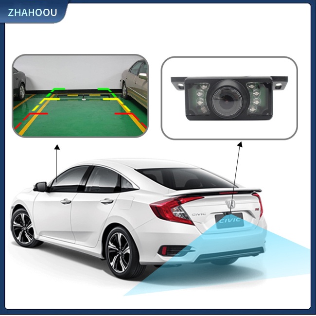 ☃Nhà Cửa☃ Hệ Thống Camera Lùi Xe Hơi Góc Rộng 170 Độ Chống Sốc Pz303