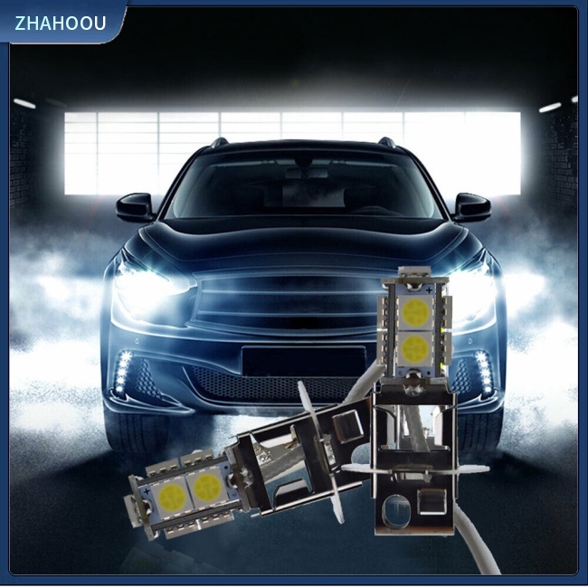 ☃Nhà Cửa☃ Set 2 Đèn Pha Led H3 Ánh Sáng Trắng 6000k 360 Độ Chuyên Dụng Cho Xe Hơi