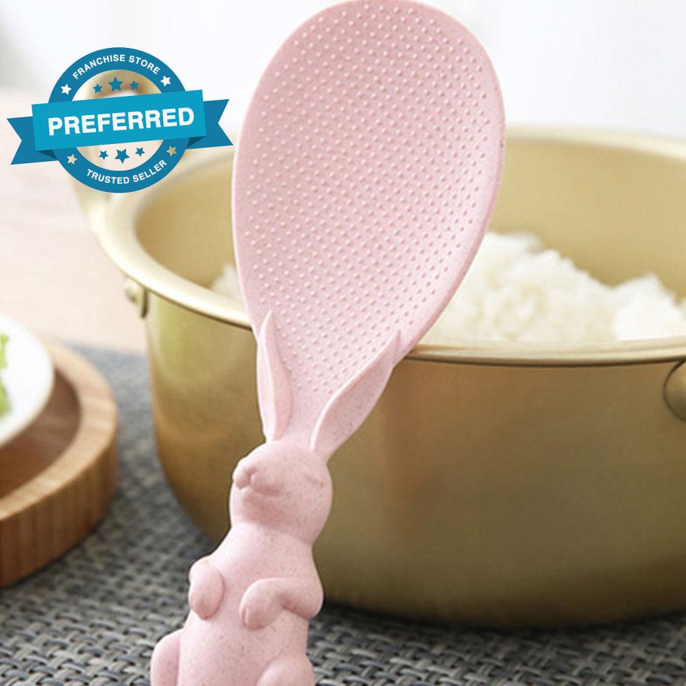 Muỗng Xới Cơm Bằng Nhựa Lúa Mạch Chống Dính Hình Thỏ Dễ Thương Sáng Tạo I4Z1
