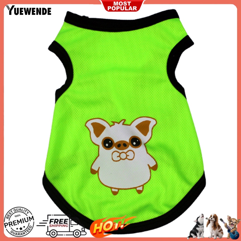 Áo Không Tay In Họa Tiết Hoạt Hình Thời Trang Cho Thú Cưng