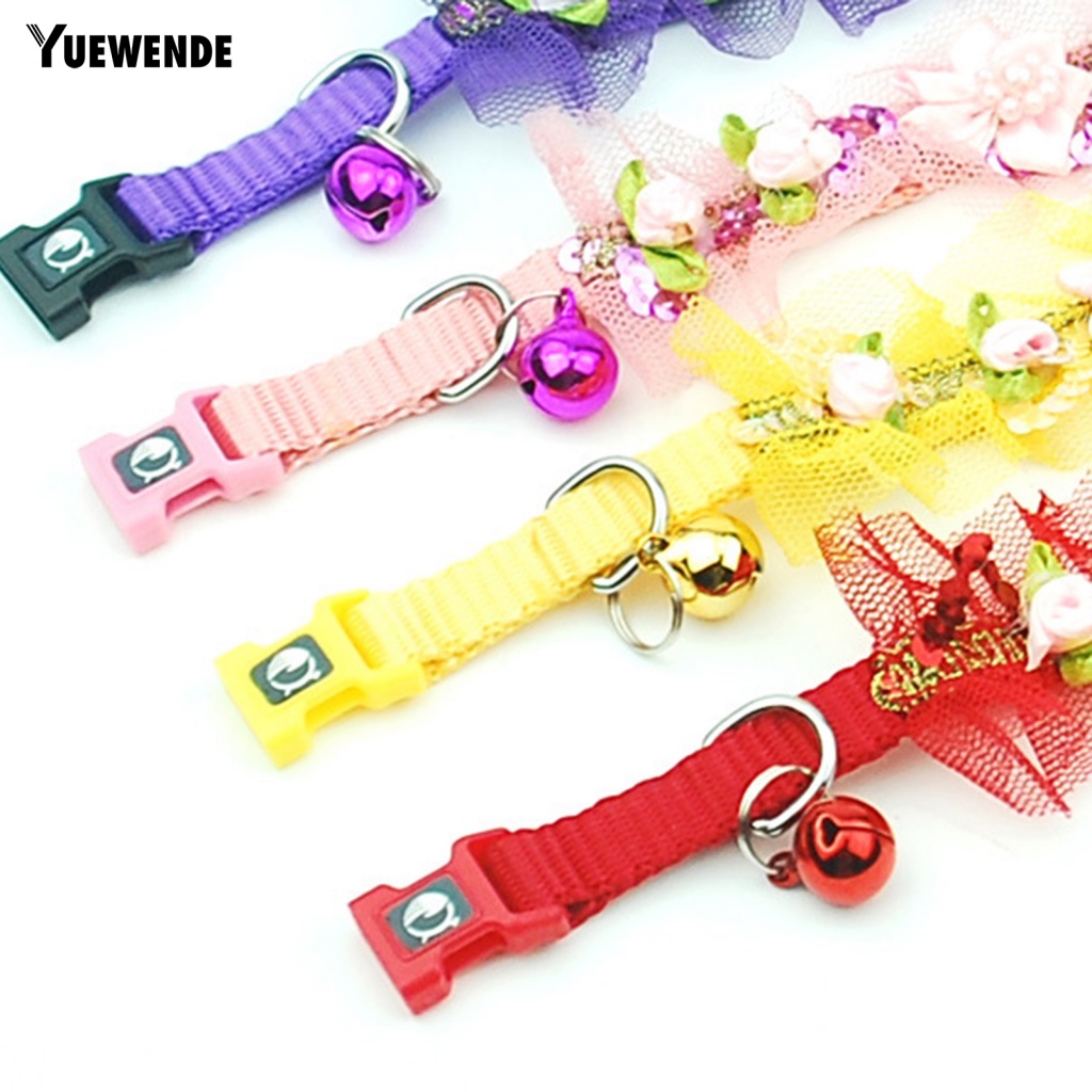 Vòng Cổ Nylon Chống Trượt Gắn Chuông Xinh Xắn Cho Thú Cưng