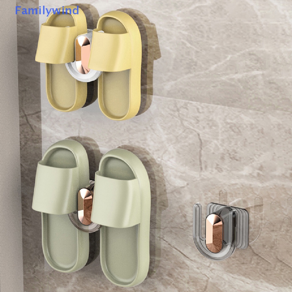 Familywind > Giá Treo Dép Gắn Tường Không Cần Đục Lỗ Thoát Nước Đơn Giản Cho Nhà Tắm