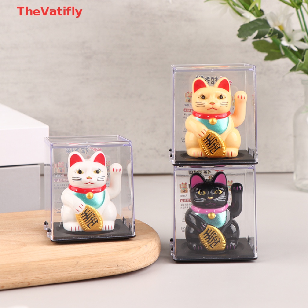 Chú Mèo May Mắn Sử Dụng Năng Lượng Mặt Trời Dùng Trang Trí Nhà Cửa