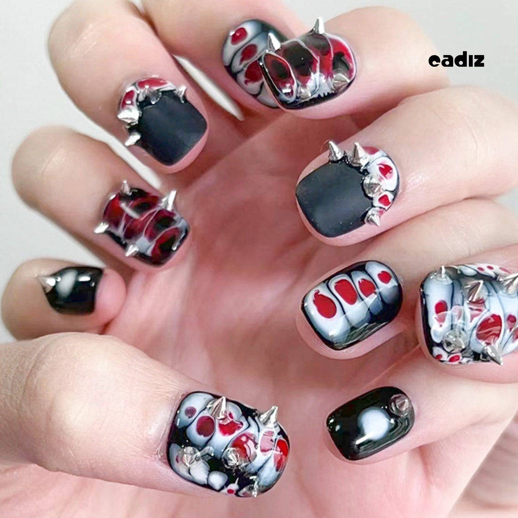 1 Hộp Đinh Tán 12 Ngăn Không Phai Màu Chống Oxy Hóa Chống Rơi Có Thể Tháo Rời Dùng Trang Trí Móng Tay DIY