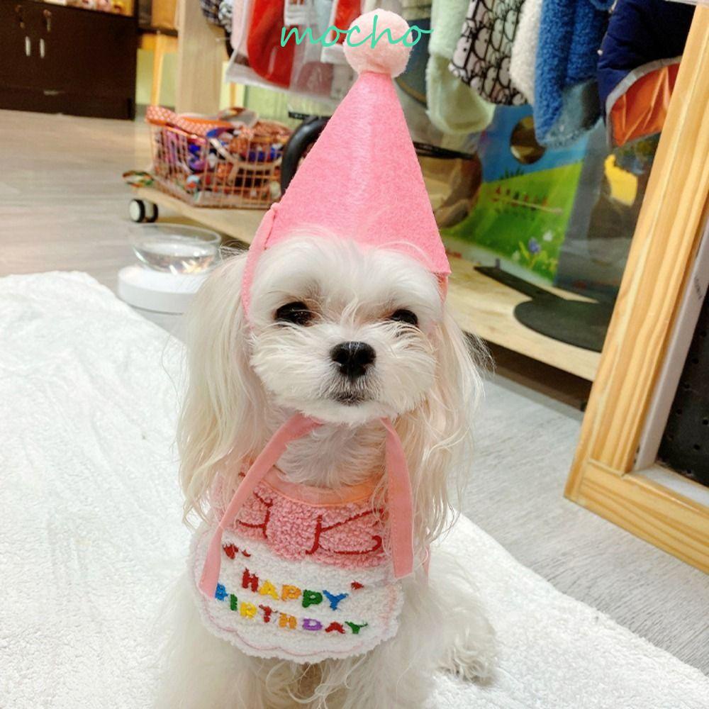 Mocho Mũ Sinh Nhật Bằng Vải Cotton Thêu Thủ Công Nhiều Màu Sắc Có Thể Điều Chỉnh Làm Đạo Cụ Chụp