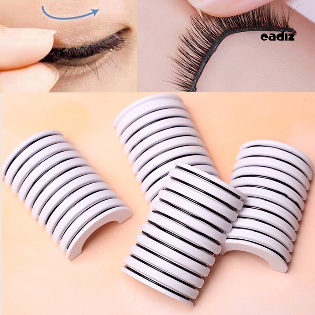 Hộp 10 Miếng Dán Lông Mi Giả Mềm Mại Tự Dính Kháng Nước Có Thể Tái Sử Dụng Cho Nữ