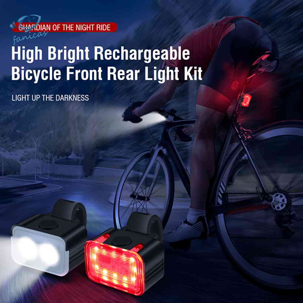 Bộ Đèn LED Cảnh Báo An Toàn Chống Nước IPX6 Cho Xe Đạp