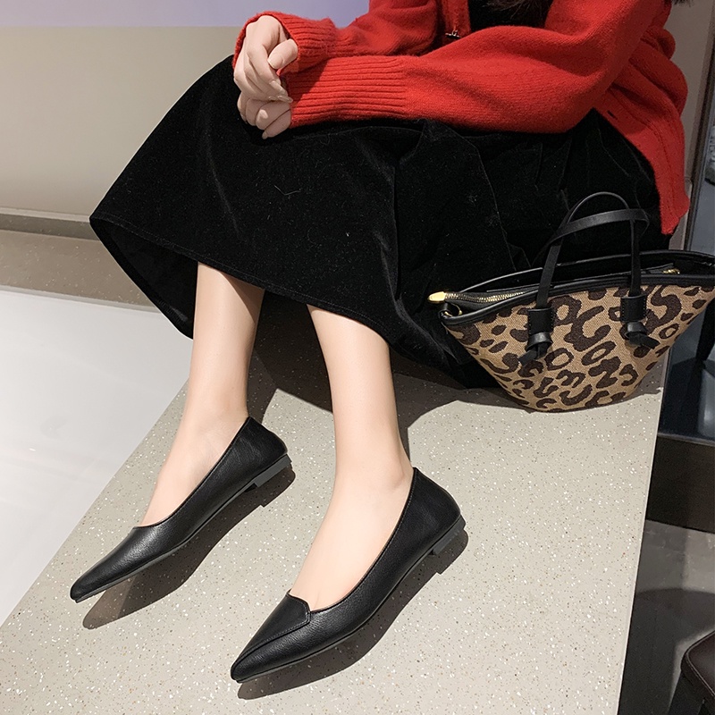 Giày Búp Bê Da Thời Trang Dành Cho Nữ