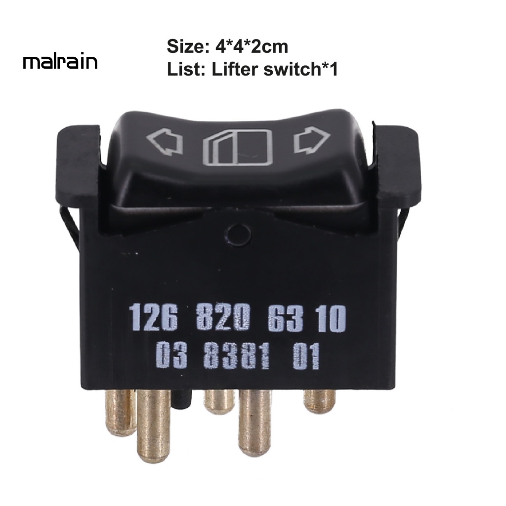Công Tắc Cửa Sổ Điện Tử Bằng ABS Tiêu Chuẩn 1268206310 Phụ Kiện Chuyên Dụng Cho Xe Hơi Mercedes W1266 W126