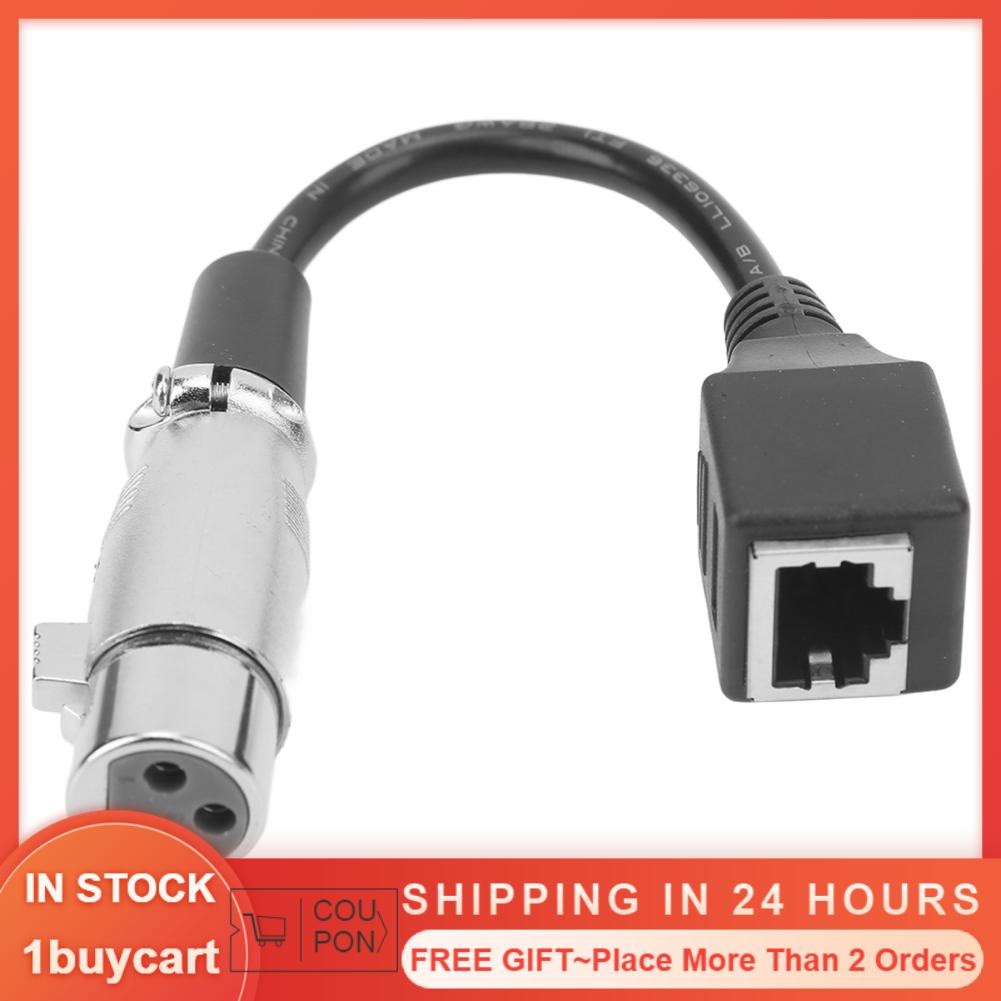 1buycart1 RJ45 To XLR Adapter Cable Female Plug And Play  Controller New