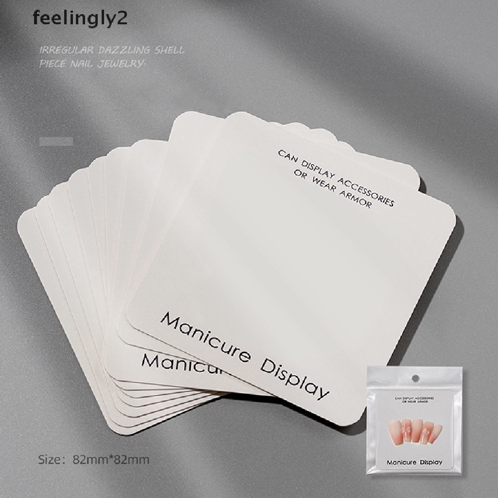 [Hàng Có Sẵn] Set 10 Thẻ Dán Móng Tay Giả Trưng Bày
