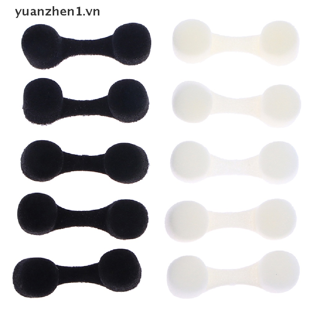 Set 10 Miếng Mút Lọc Mũi Màu Trắng Đen Dùng Một Lần