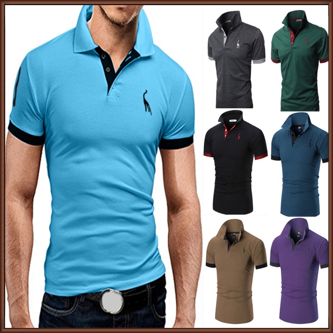 Áo Thun Ngắn Tay Màu Trơn Dáng Ôm Thời Trang Dành Cho Nam