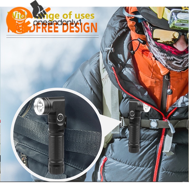 Đèn Pin Mini Xpg 3 Cấp Độ 90 Độ Có Thể Xoay Và Kẹp Tiện Dụng