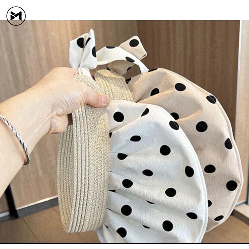 Nón Cối Che Nắng Hở Chóp Thắt Nơ Thời Trang Hàn Quốc Hàng Mới 2023