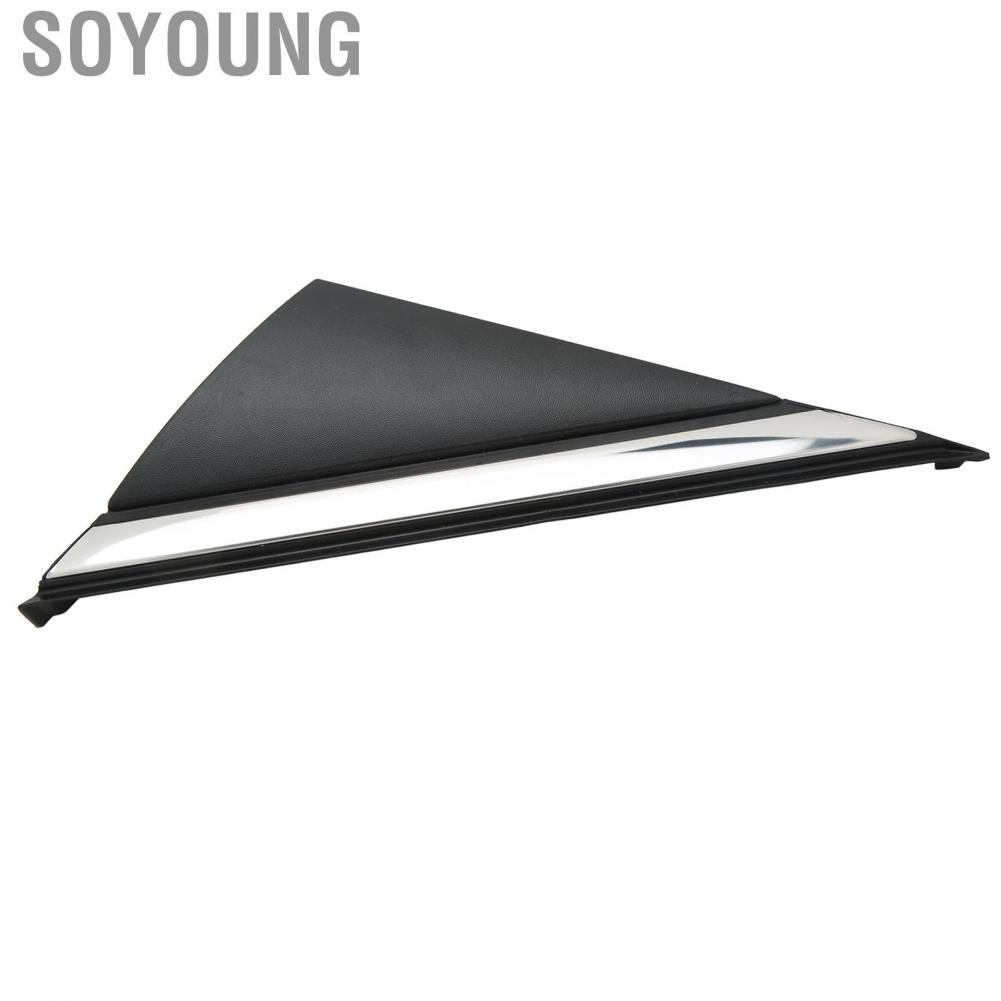 Soyoung Driver Side Triangle Door Mirror Flag Cover  Durable Perfect Fit 86180 C1000 Anti Aging Chrome Plating Front Fender Pillar Corner Molding for Car