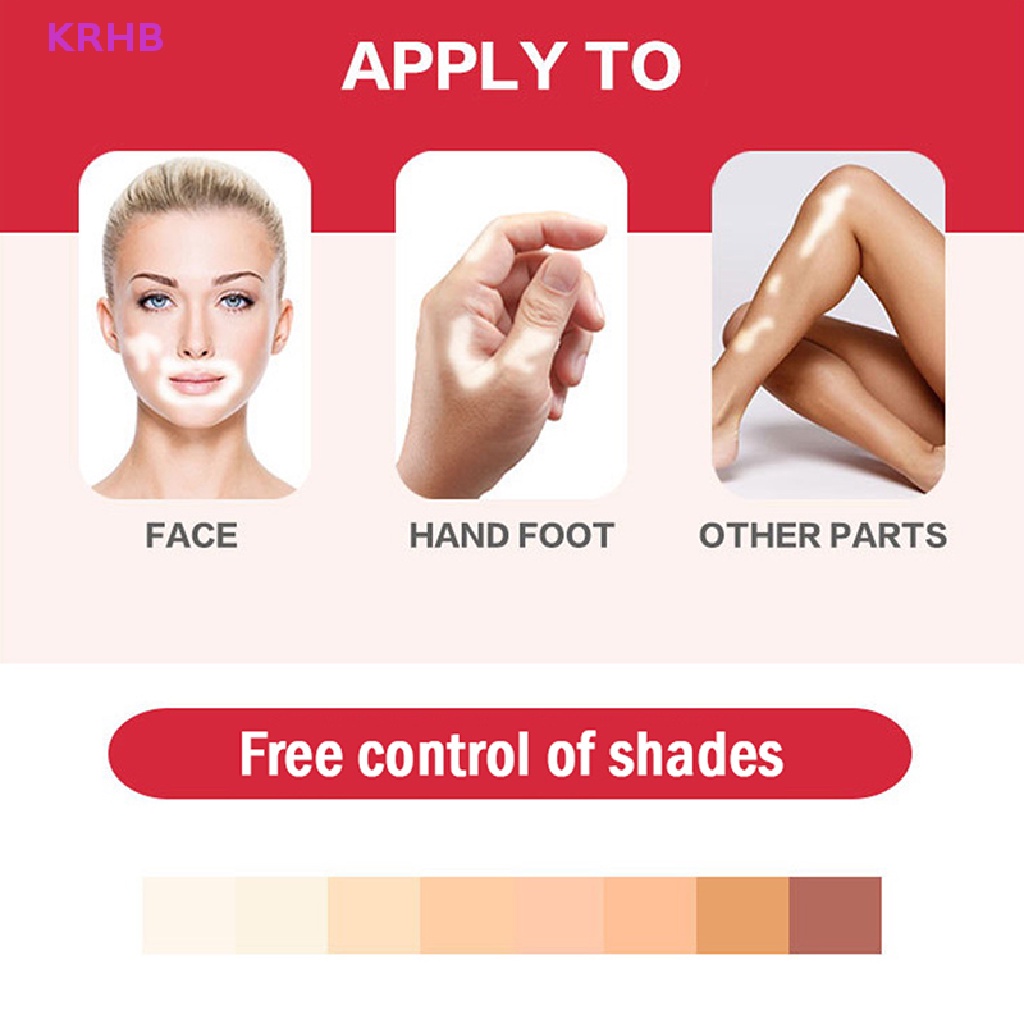 Bút Che Khuyết Điểm KRHB Vitiligo Màu Trắng Chống Thấm Nước
