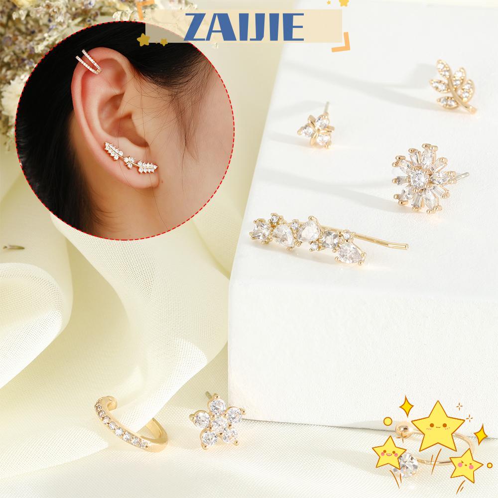 Khuyên Tai Dạng Kẹp Cho Nữ|Khuyên Kẹp Vành Tai Bằng Hợp Kim Không Cần Xỏ Lỗ Thời Trang