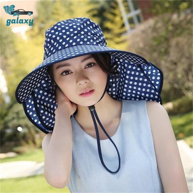 Galaxy Mũ Chống Nắng Chống Tia uv Chắn Gió Kèm Mặt Nạ Che Mặt Tiện Dụng