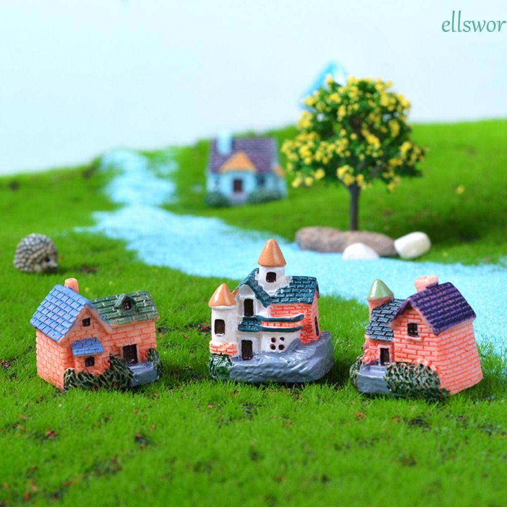 Mô Hình Ngôi Nhà Mini Bằng Nhựa Resin Dùng Trang Trí Tiểu Cảnh