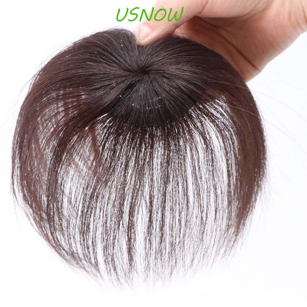 Bộ Tóc Giả Bằng Sợi Tổng Hợp Dày Dặn Màu Trắng Tự Nhiên Cho Nữ