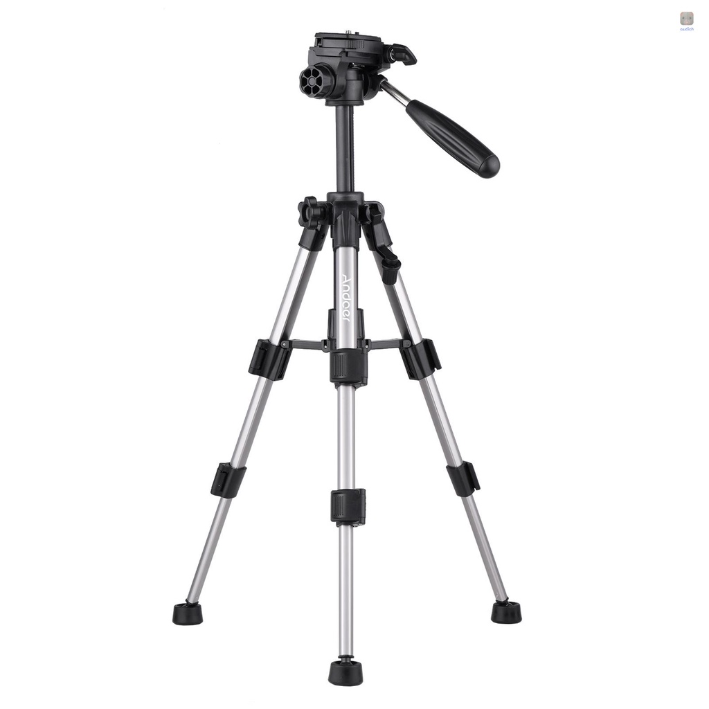 Andoer Giá Đỡ Ba Chân Du Lịch Mini Di Động Với Đầu Nghiêng 3 Chiều Và Túi Đựng Ốc Vít 1 / 4 Inch Cho Máy Ảnh DSLR ILDC Phụ Kiện Tăng Chiều Cao 24.8 Inch Max... 24.8 Inch Max Tải Trọng 3kg 3kg Chất Lượng Cao