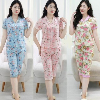 Đồ bộ mặc nhà, quần áo ngủ (Bunnysky) , bộ pizama lửng màu sắc đa dạng vải mềm mát