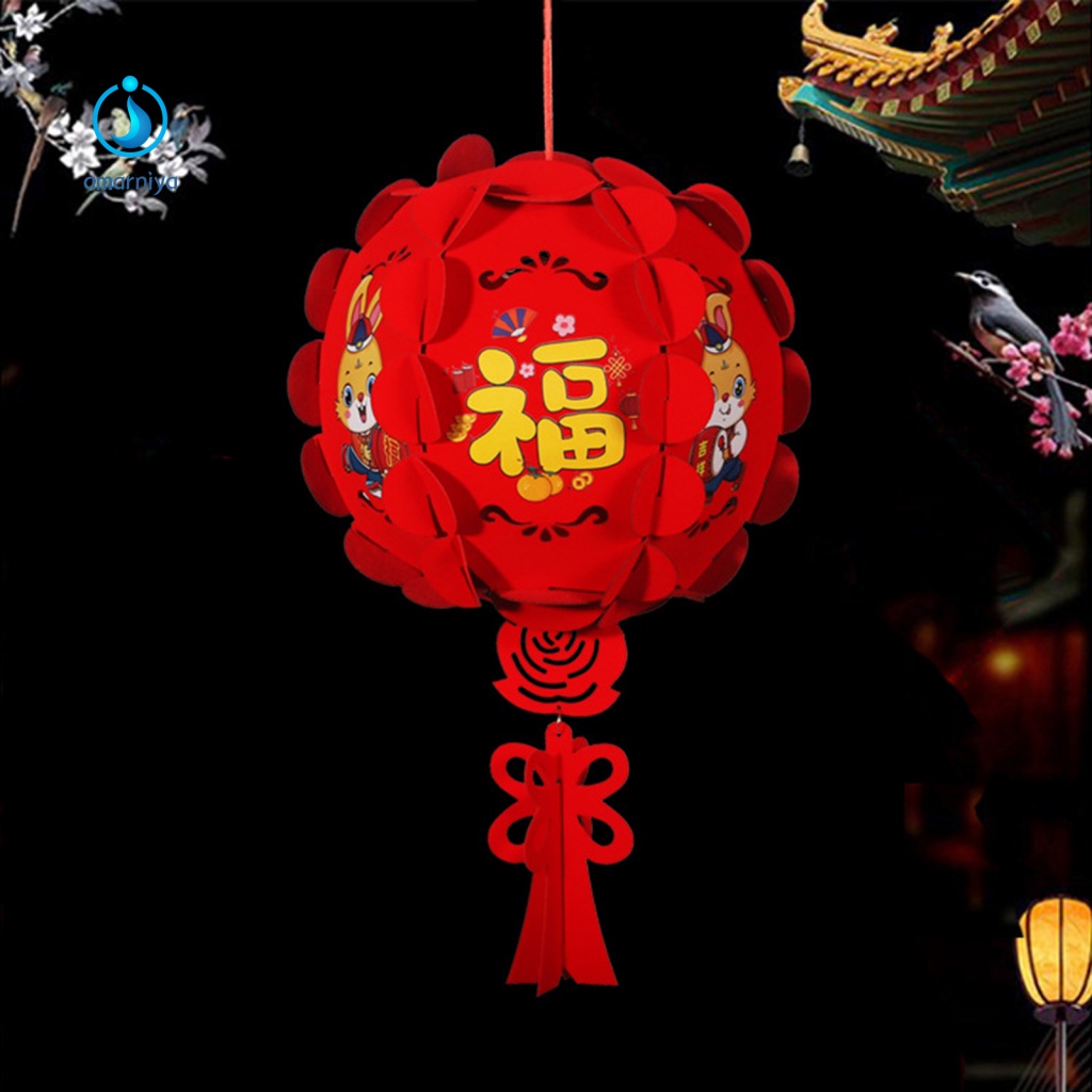 Lồng Đèn Bằng Vải Không Dệt Dùng Trang Trí Lễ Hội Năm Mới