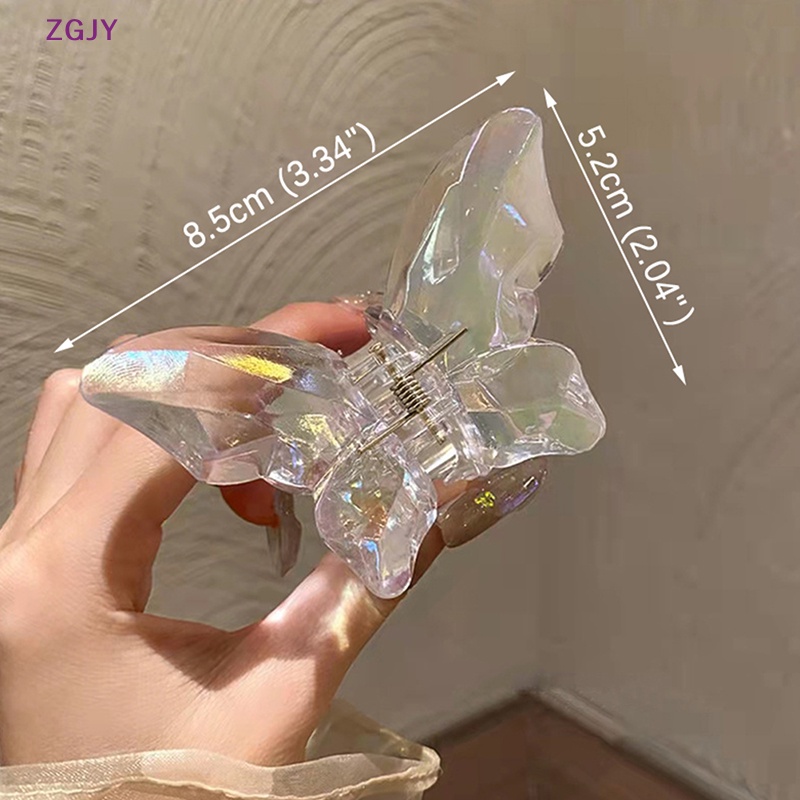 Kẹp Càng Cua Lớn Nhiều Màu Sắc Bằng Acrylic Cho Nữ Mã 2023 Mới