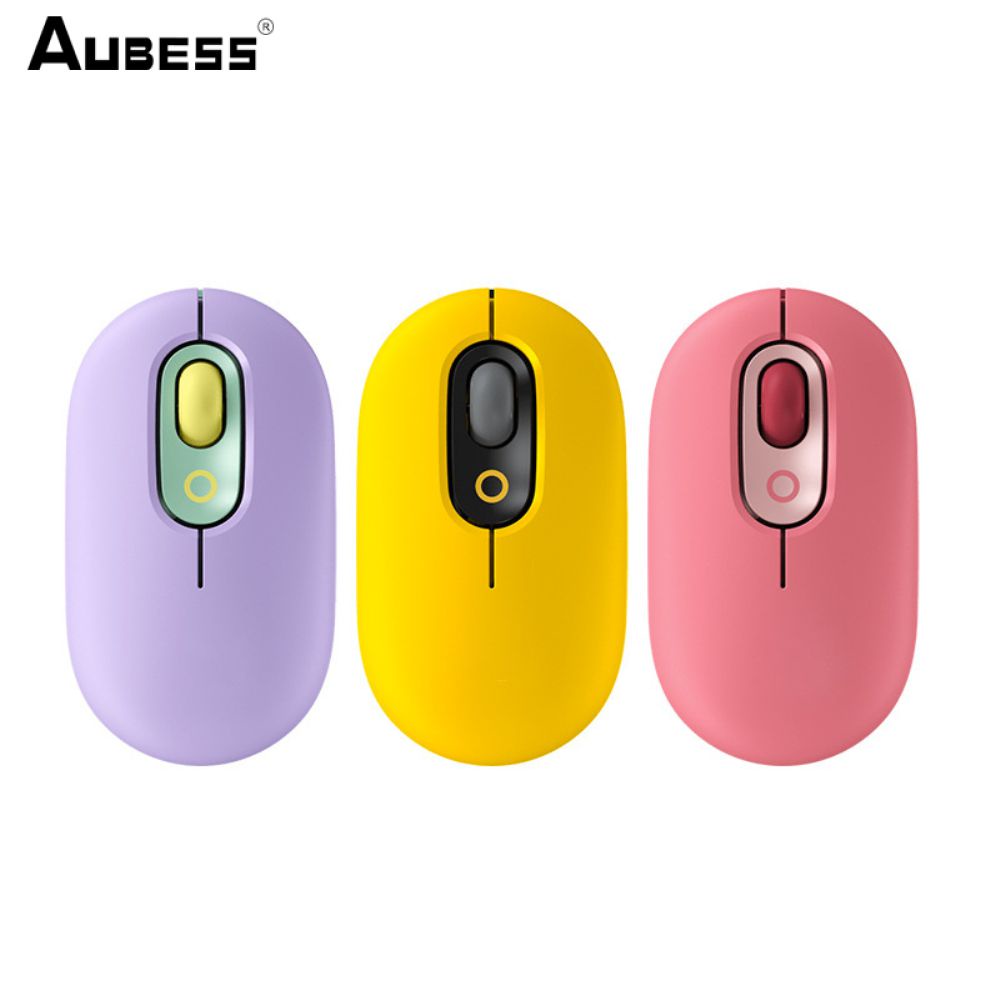 AUBESS Chuột Không Dây Kết Nối Bluetooth 2.4GHz