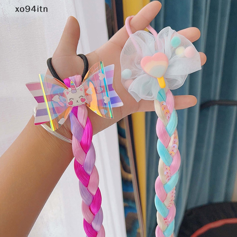 Dây Buộc Tóc Hình Bướm Hoạt Hình Nhiều Màu Dễ Thương Cho Bé Gái