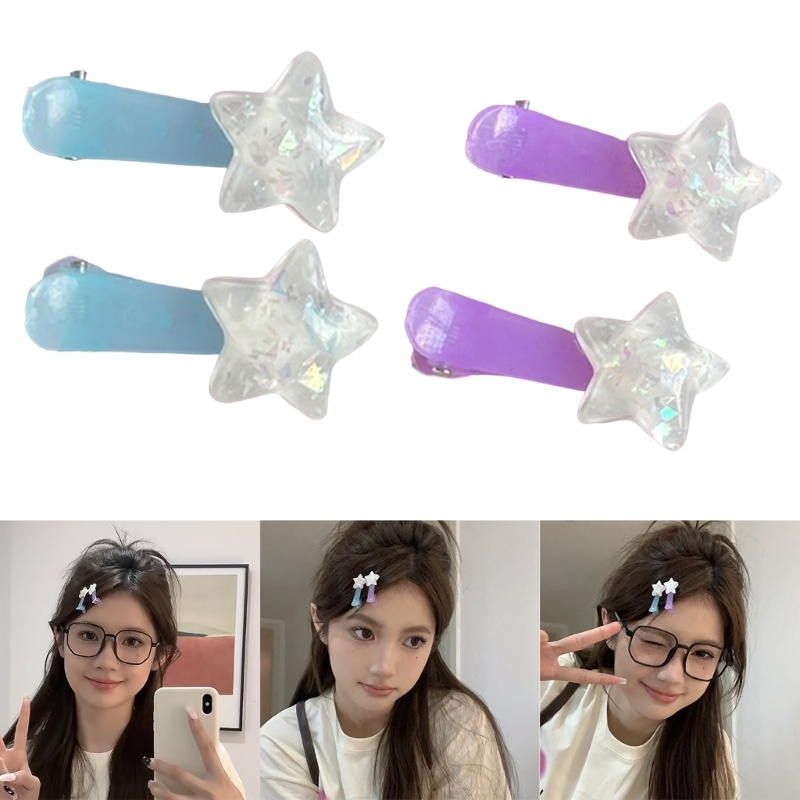 Kẹp Tóc Ngôi Sao Lấp Lánh Dễ Thương Cho Bé Gái
