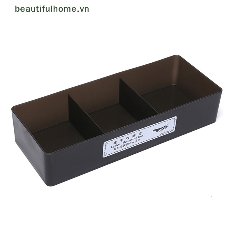 Hộp Đựng Dụng Cụ Nối Mi 3 Ngăn Kèm Giá Đỡ Nhíp Tiện Dụng