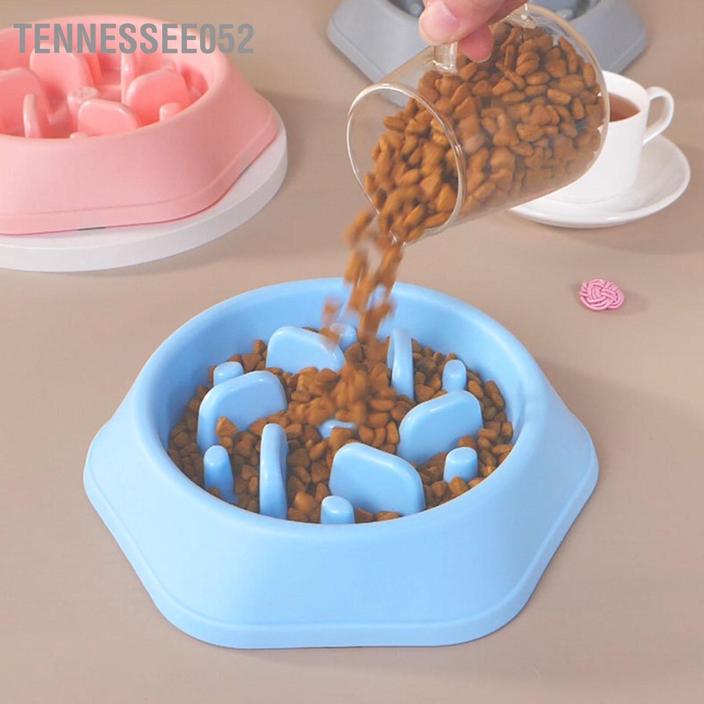 Tennessee052 Bát Thức Ăn Chậm Cho Chó Đầy Hơi Ngăn Chặn Nghẹt Thở Có Thể Giặt Xếp Hình Nhỏ Vừa