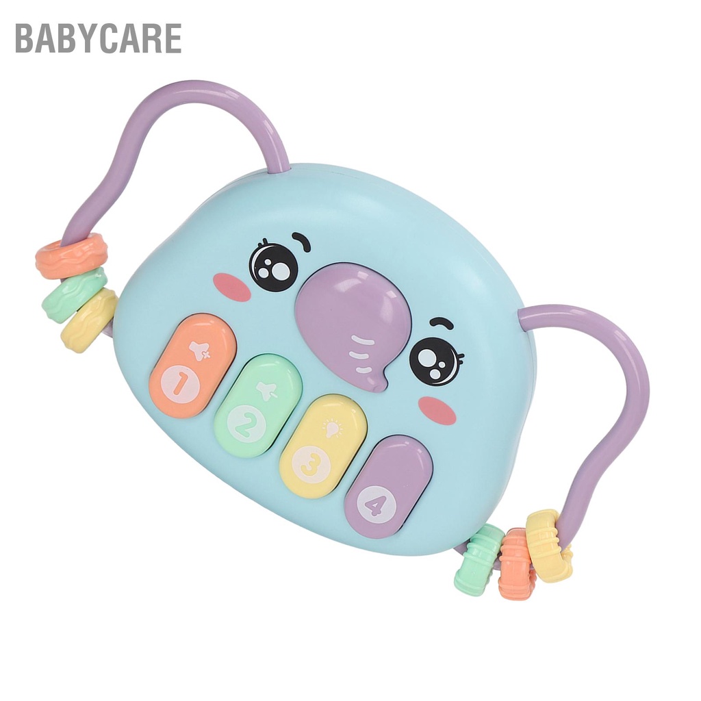 Babycare Có hàng sẵn Bàn phím âm nhạc 3 trong 1 cho bé Đồ chơi hình con voi Giáo dục sớm Âm đàn piano