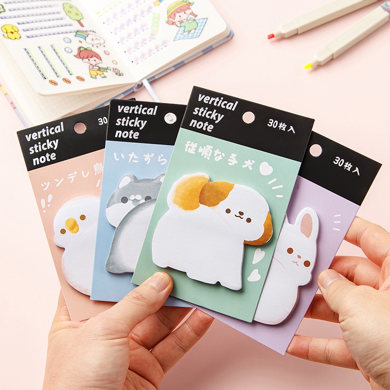 Giấy Dán Ghi Chú Họa Tiết Hoạt Hình Sáng Tạo