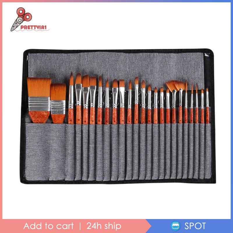 Set 1 / 24 Cọ Vẽ Màu Nước Cho Người Lớn Và Trẻ Em