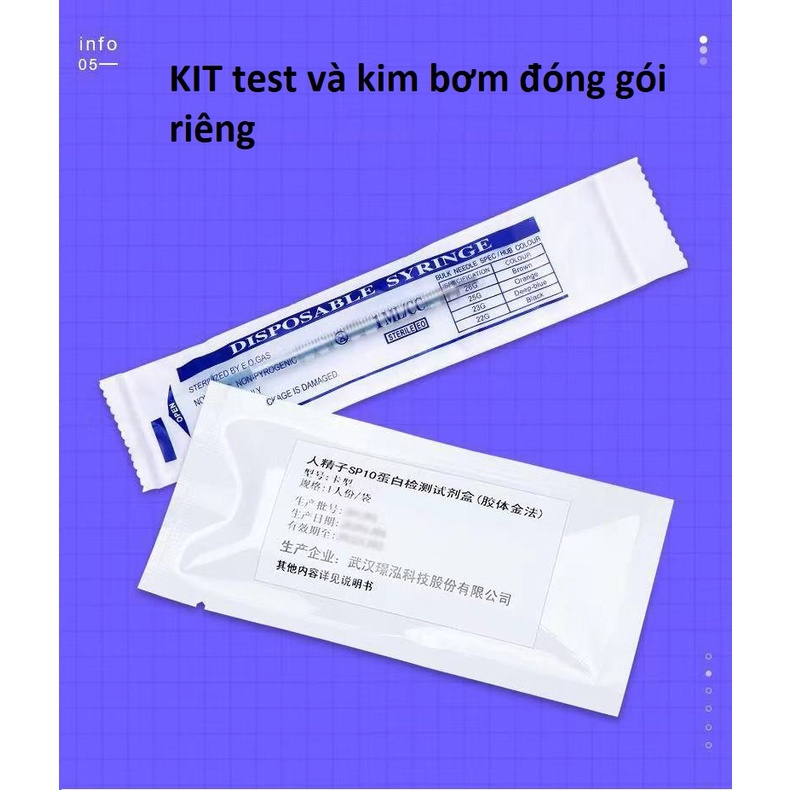 Bộ KIT SP10 kiểm tra mật độ di động tinh trùng nam giới tại nhà, test tinh dịch chức năng sinh sản