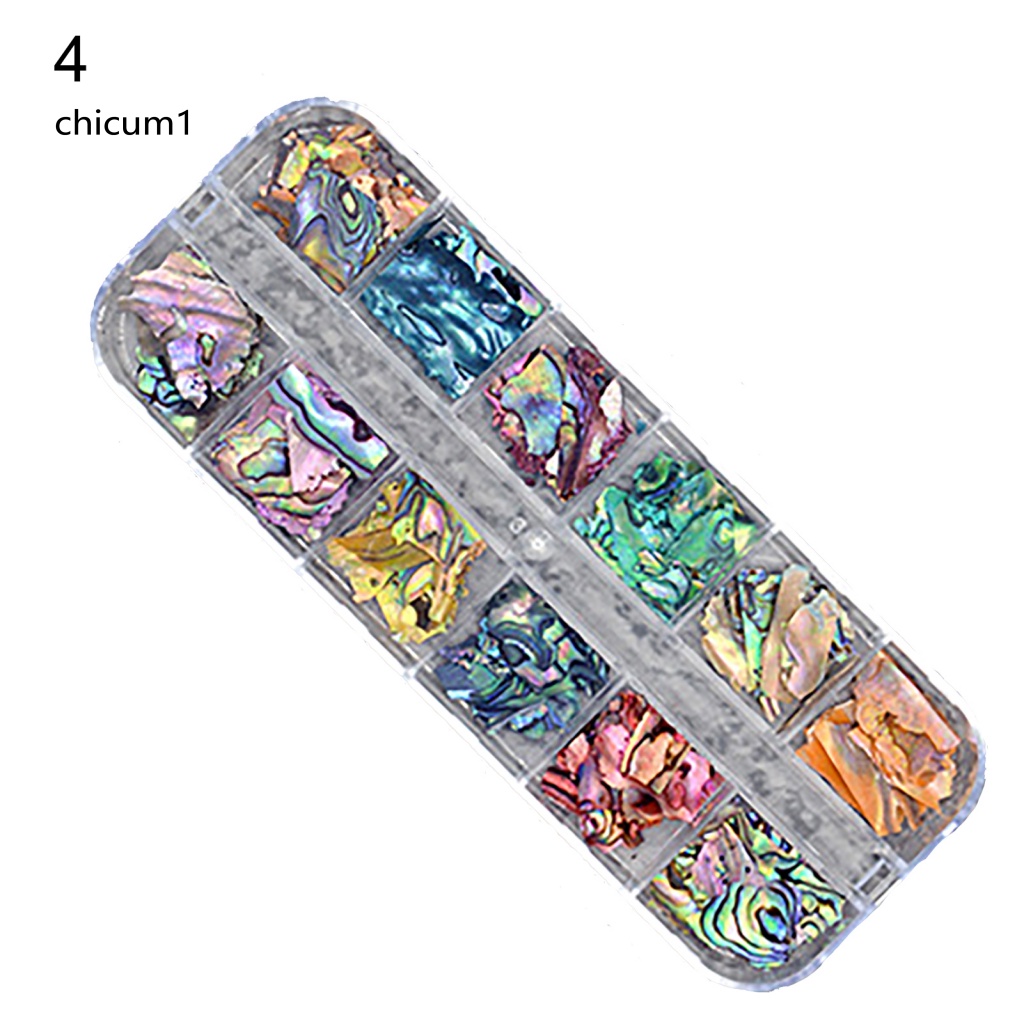 1 Hộp Vỏ Sò Giả Trang Trí Móng Tay Quyến Rũ Không Dị Ứng DIY