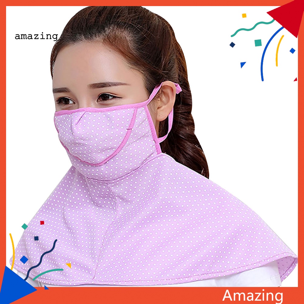 Khẩu Trang Chống Nắng Thoáng Khí Bảo Vệ Cổ Dùng Khi Đi Xe Đạp Ngoài Trời