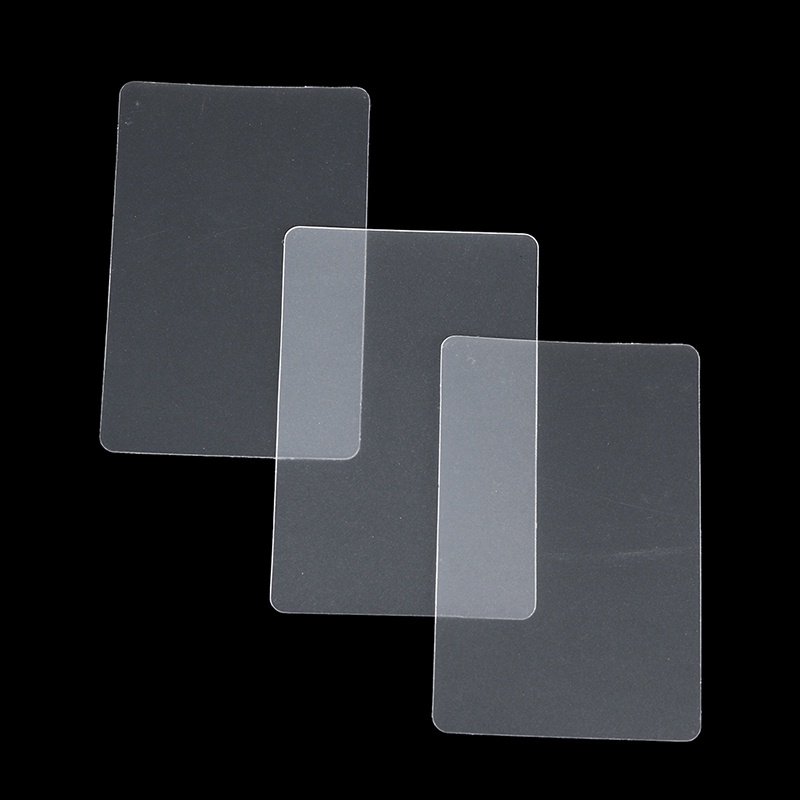Set 10 Tấm Thẻ Trắng Trong Suốt Chống Thấm Nước Dùng Trong Trường Học / Văn Phòng