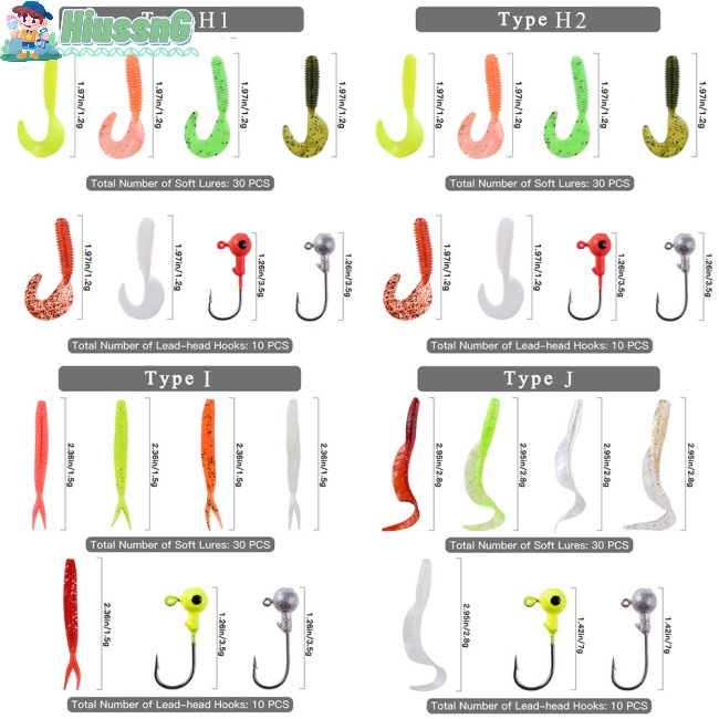 Hộp 40 Mồi Câu Cá 5 Ngăn Trong Suốt Siêu Nhẹ Chống Thấm Nước