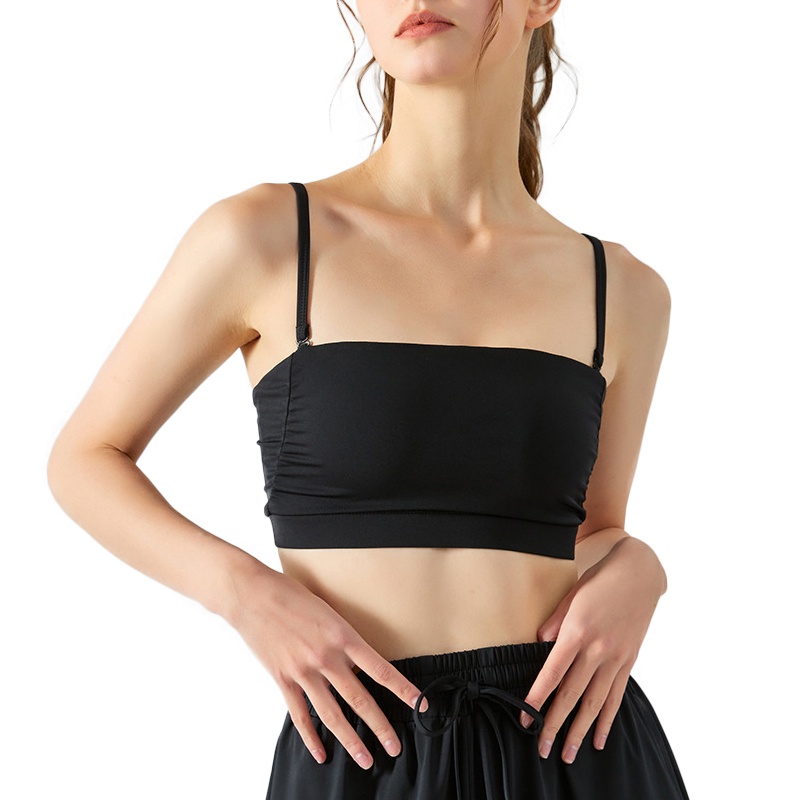 Wmuncc Áo Ngực Thể Thao Hai Dây Màu Trơn Thời Trang Cho Nữ