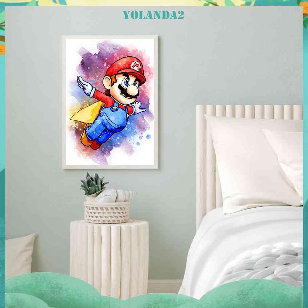 Bộ Tranh Đính Đá 5D Họa Tiết Hoạt Hình Độc Đáo DIY Dùng Trang Trí Nhà Cửa