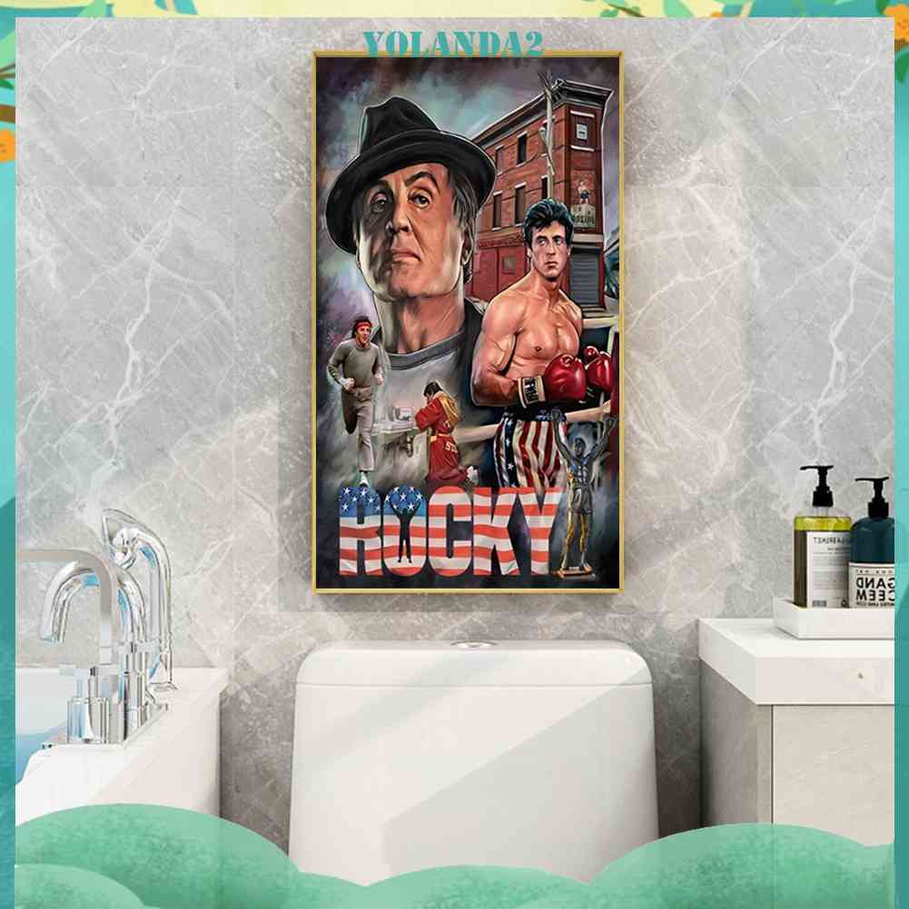 Tranh Đính Đá Kim Cương Toàn Bộ 5D DIY Hình Vẽ Sylvester Stallone