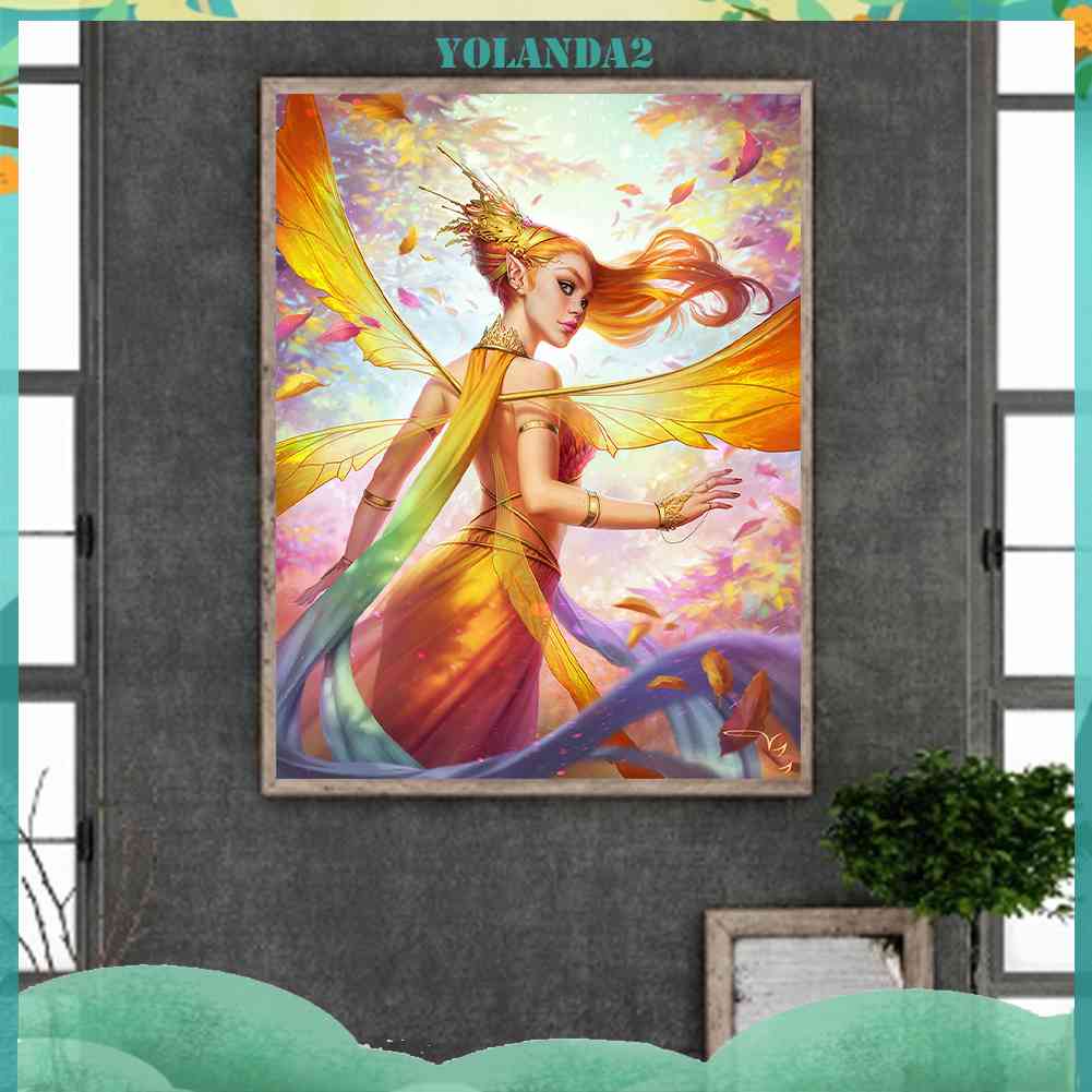 Tranh Đính Đá Kim Cương Toàn Bộ 5D DIY Hình Vẽ Nữ Thần Trang Trí Nhà Cửa